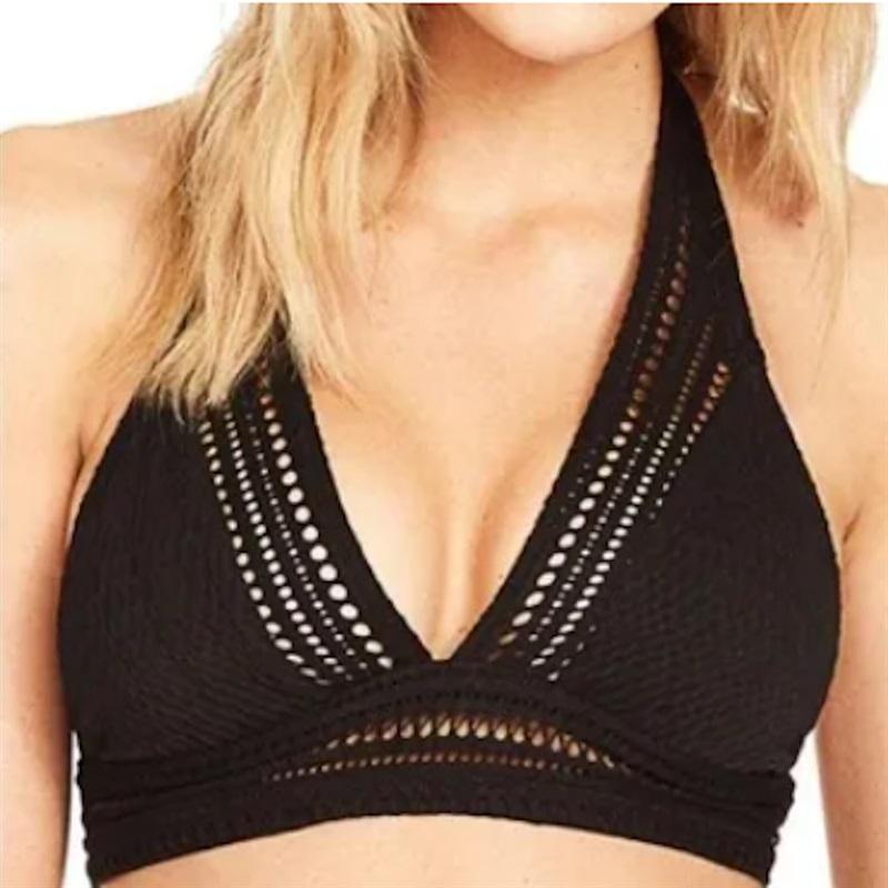 NWOT Robin Piccone Perla XS Crochet Bikini Swim Top 132265