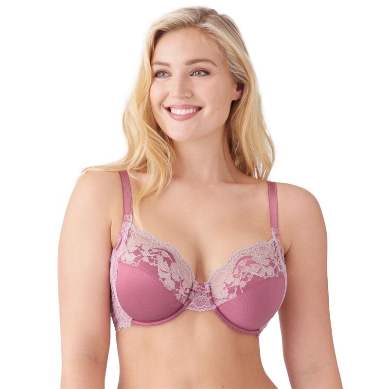 NWt Wacoal 34DD Lace Affair Full Figure Underwire Bra 855256 Pink 132266