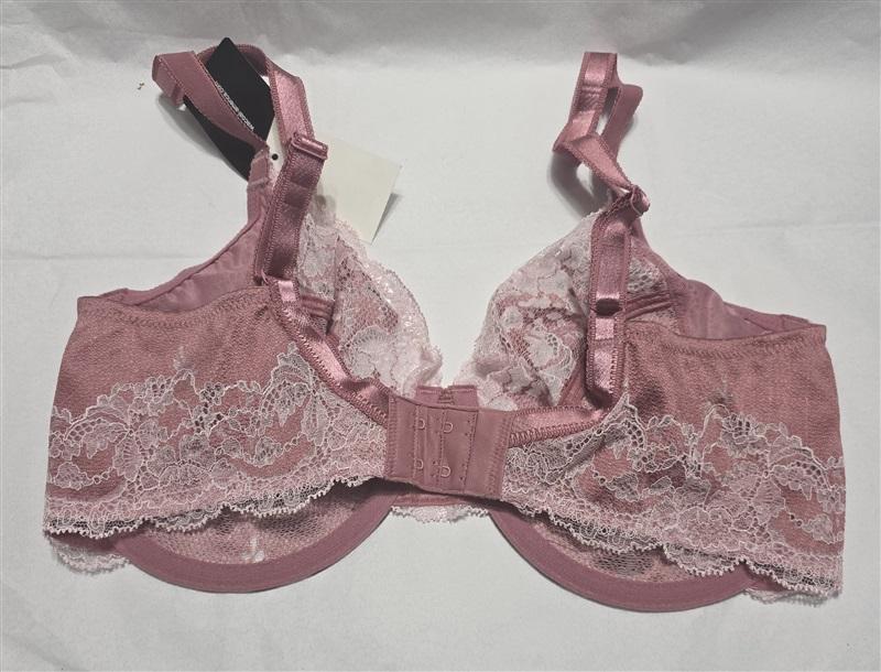 NWt Wacoal 34DD Lace Affair Full Figure Underwire Bra 855256 Pink 132266