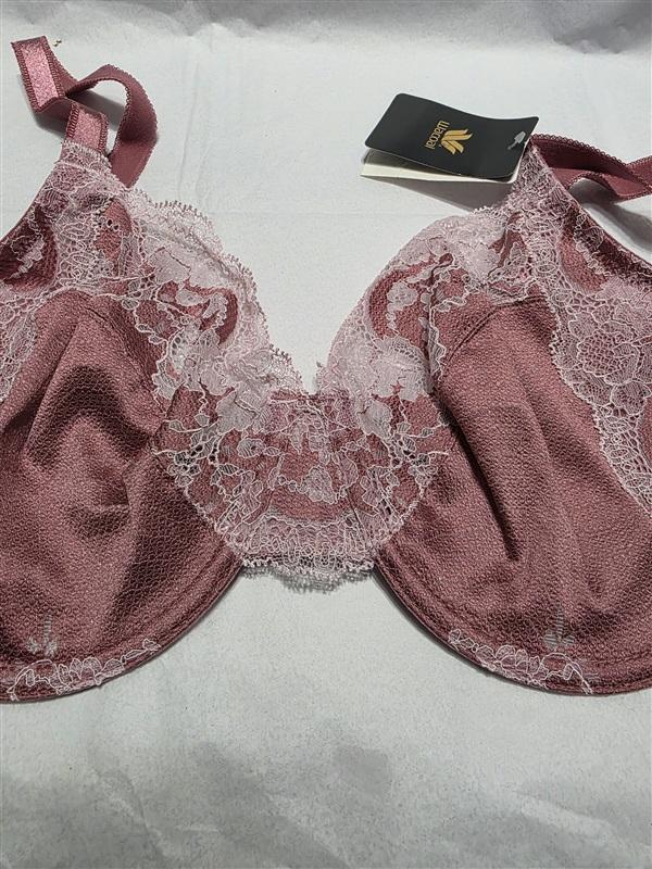NWt Wacoal 34DD Lace Affair Full Figure Underwire Bra 855256 Pink 132266