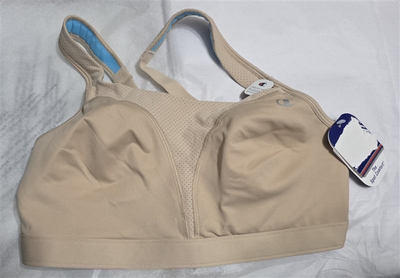 NWTD Champion 34D The Spot Comfort Sports Bra 1602 Beige 132274
