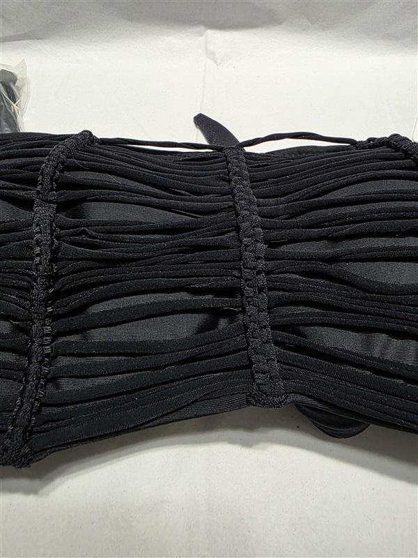 NWT Pilyq D Midnight Gold Isla Bandeau Black MID-156B Bikini Swim Top 132275