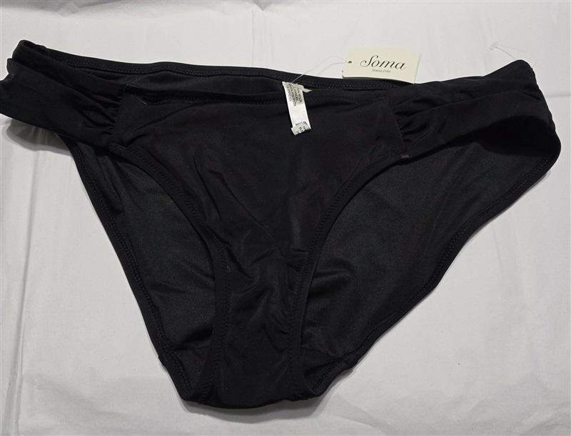 NWOT SOMA XL Elisa Solid White Bikini Swim Bottom 132277