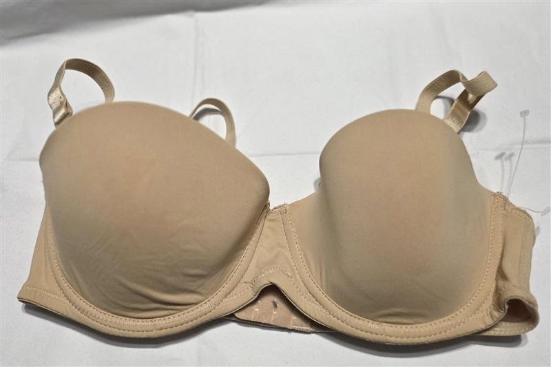 NWOTD Carnival 36B Full Figure Strapless Underwire Bra 507 Beige 132280