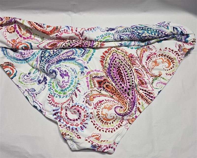 NWT Ralph Lauren 16 Fold Over Hipster Bikini Swim Bottoms Floral Paisley 132285