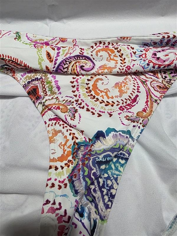 NWT Ralph Lauren 16 Fold Over Hipster Bikini Swim Bottoms Floral Paisley 132285