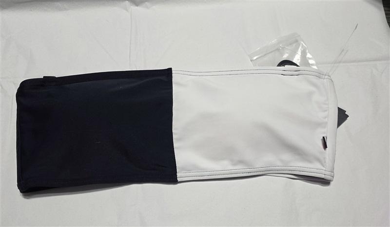 NWT Tommy Hilfiger L Colorblock Bandeau Bikini Swim Top Blue White 132288