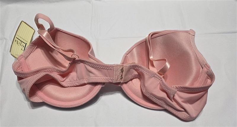NWT Felina 38C Lace Trim Mesh Push Up Bra F5340 Pink & Gray 132291