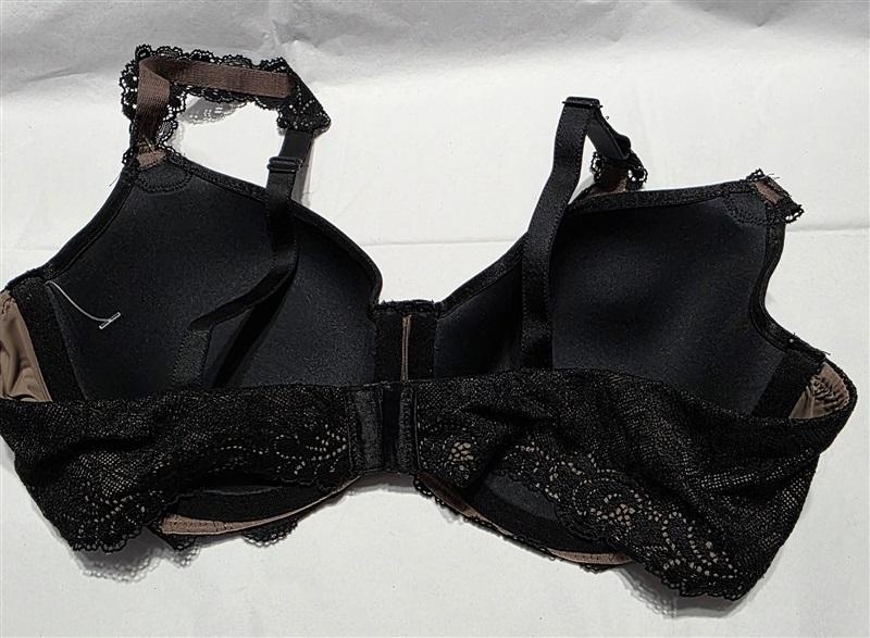 NWOT Wacoal Vivid Encounter Lace-Trim Contour 38B Bra 853395 Black 132293