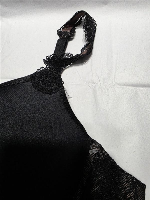 NWOT Wacoal Vivid Encounter Lace-Trim Contour 38B Bra 853395 Black 132293