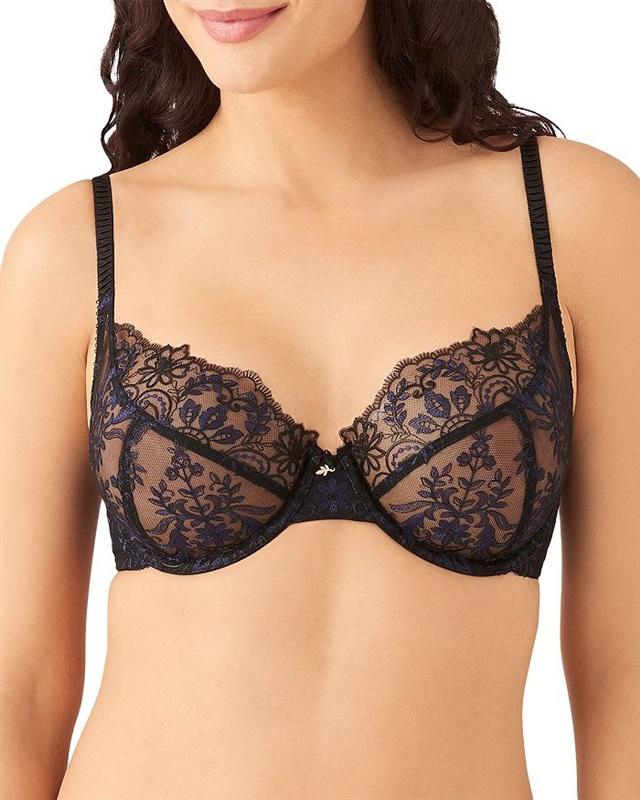 NWT Wacoal 34G Scene Stealer Underwire Bra 855312 Black 132295