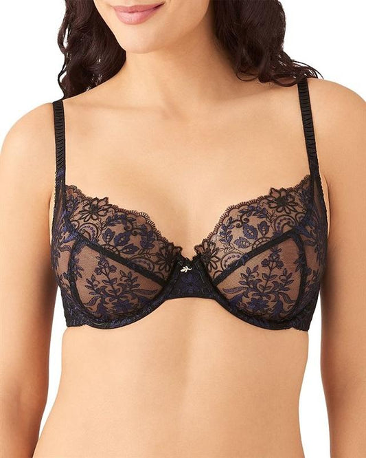 NWT Wacoal 34G Scene Stealer Underwire Bra 855312 Black 132295