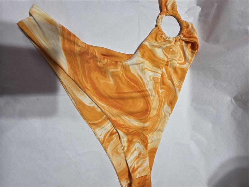 NWOT Naked Wardrobe XS Orange Ring Monokini 1PC Swimsuit 132312