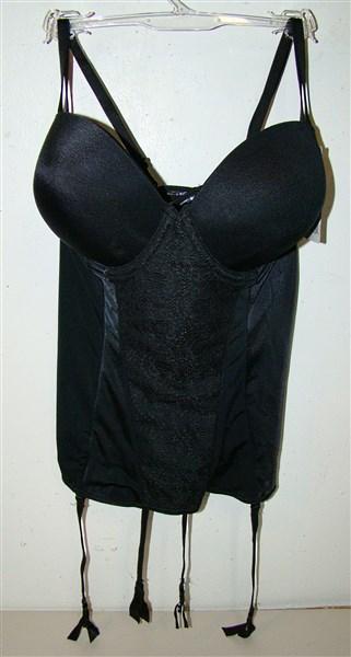 NWOT Luleh Chic 34B Merry Widow Strapless Body Shaper 33489 Black 132320