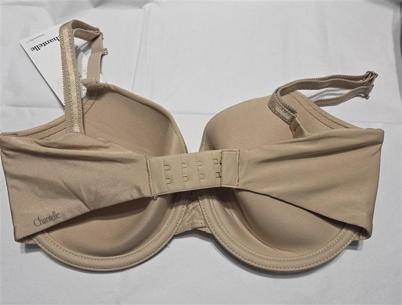 NWT Chantelle Modern Flex Soft Plunge T-Shirt Bra 17A6 30DDD Beige 132333
