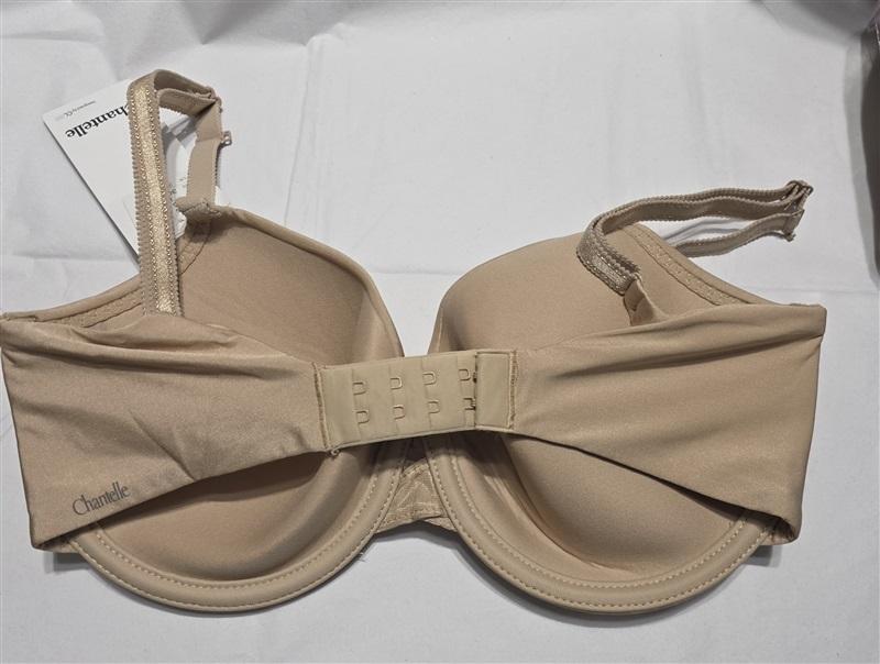 NWT Chantelle Modern Flex Soft Plunge T-Shirt Bra 17A6 30DDD Beige 132333