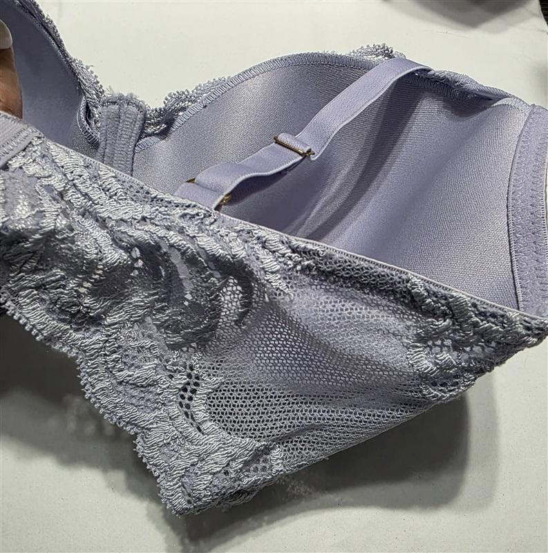 NWOT Natori 34DDD Feathers Bra Plunge Contour Style 730023 Purple 132342