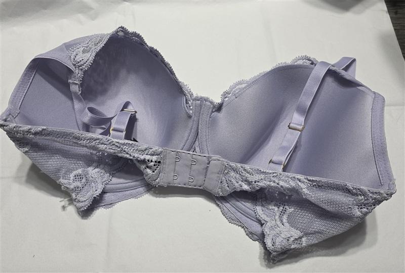 NWOT Natori 34DDD Feathers Bra Plunge Contour Style 730023 Purple 132342