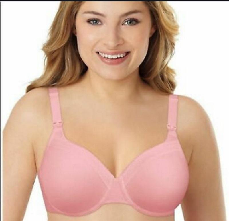 NWOT Playtex 42B/C Maternity Nursing Shaping Foam Underwire Bra 4959 Pink 132352