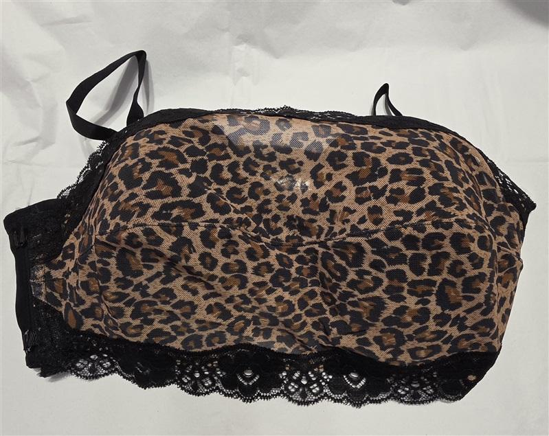NWOT Fashion Forms 36C Bandeau Cami Playtime #P9643 Bra Cheeta 132355