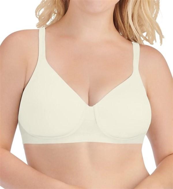 NWOT Vanity Fair 42DD Breathable Luxe Full Fig Wirefree Bra 71265 Ivory 132359