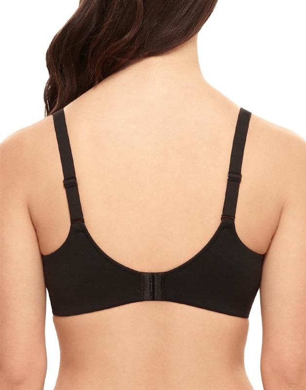 NWOT Wacoal 40DD Perfect Primer Wire Free Bra 852313 Black 132364