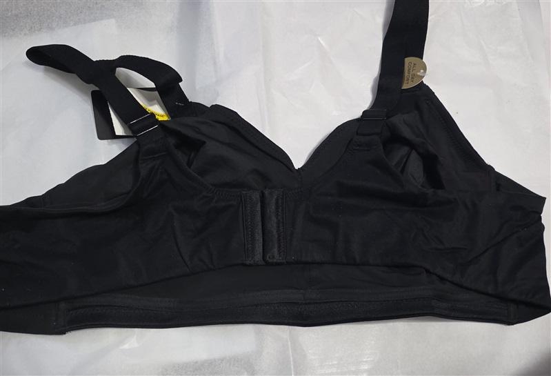 NWOT Wacoal 40DD Perfect Primer Wire Free Bra 852313 Black 132364