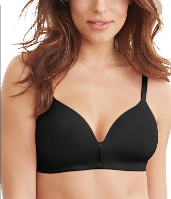 NWOT Maidenform 36D One Fabulous Fit 2.0 Wireless Bra DM7546 Black 132365