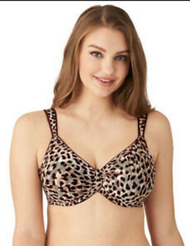NWT Wacoal 34DDD Awareness Full Coverage Underwire Bra 855167 Cheetah 132366