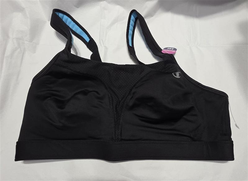 NWT Champion 34C The Spot Comfort Sports Bra 1602 Black 132368