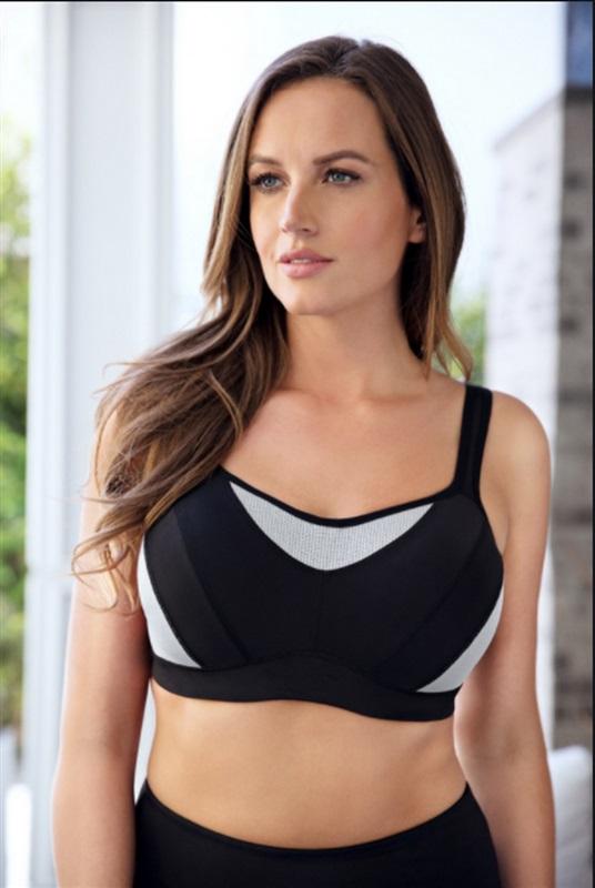 NWT Parfait 40DD Convertible Underwire Sports Bra P5541 Black 132370