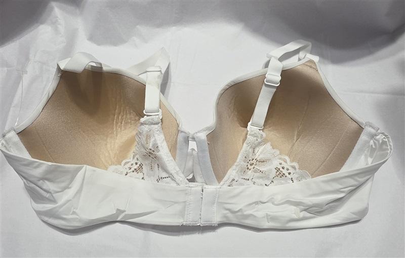 NWOTD Maidenform 36B Pure Genius 7549 Extra Coverage Bra Lace White 132371