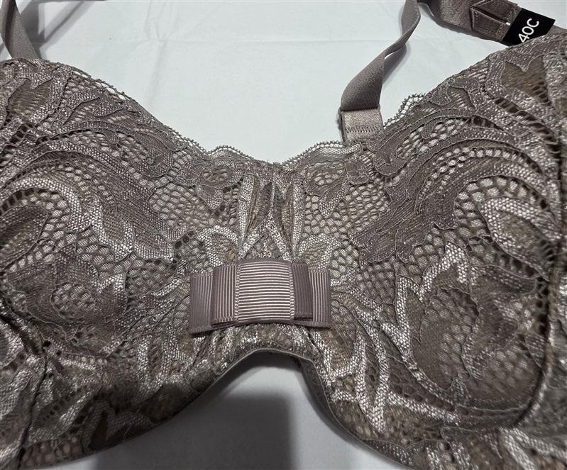 NWOT Paramour 40C Sophia Contour Cut & Sewn Lace Bra 135021 Taupe 132372