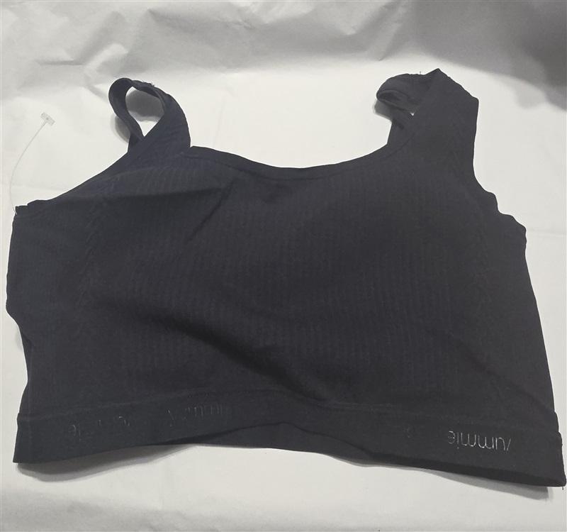 NWOT Yummie Tummie L/XL Kiara Tank Knit Bralette Black Ribbed 132381