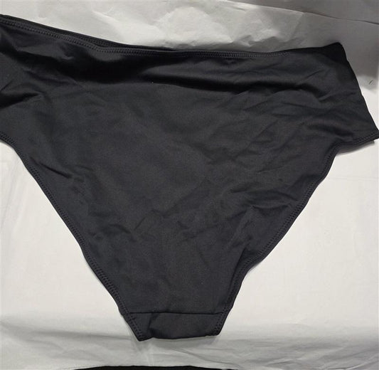 NWOT Good American 7 or 5XL Always Fits Sculpt Black Bikini Bottom 132390