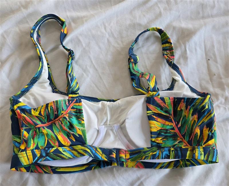 NWT Soma M Tropical Palm Swim Underwire Bikini Top Swimsuit 132395