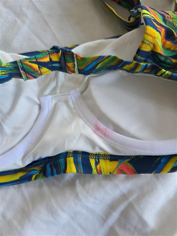 NWT Soma M Tropical Palm Swim Underwire Bikini Top Swimsuit 132395
