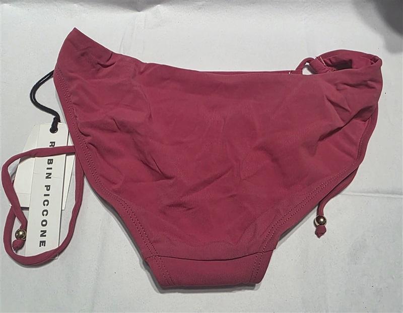 NWT Robin Piccone Luca XS Side-Tie Full Bikini Swim Bottom Pink Punch 132397