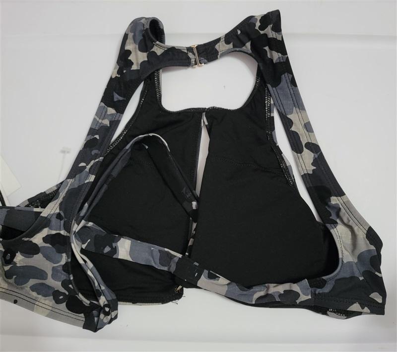 NWOT Robin Piccone XS Eden Plunge Barbell Camo Swimsuit 132407