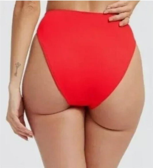 NWOT Good American XS Always Fits Sculpt Poppy Red Bikini Bottom 132430
