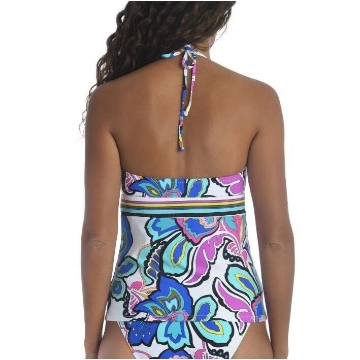 NWT Trina Turk SZ 10 Mandalay Tankini Top Halter Keyhole 132431