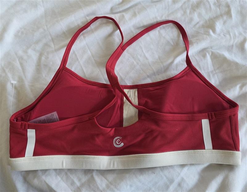 NWOT Calme LG Endurance Cross Back Sports Bra Red 132438