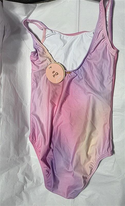 NWT Pilyq PQ Girls 12 CTD Best Friend 1PC Glitter Tie Dye Print Swimsuit 132440