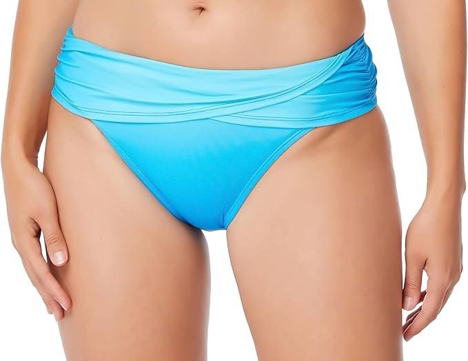 NWT Bleu Rod Beattie Sea Dive SZ 12 Blue Banded Bikini Swim Bottom 132443