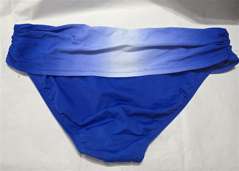 NWT Bleu Rod Beattie Sea Dive SZ 12 Blue Banded Bikini Swim Bottom 132443