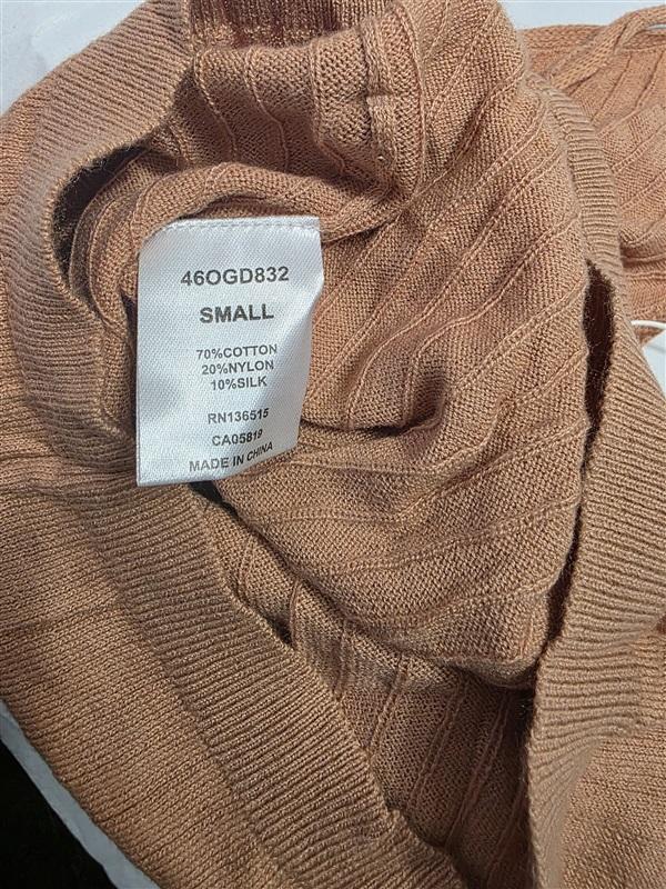 NWT One Grey Day Small Knit Eden Silk Blend Peach Tank Top 132446