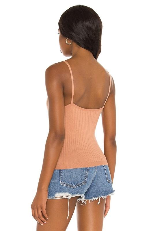 NWT One Grey Day Small Knit Eden Silk Blend Peach Tank Top 132446
