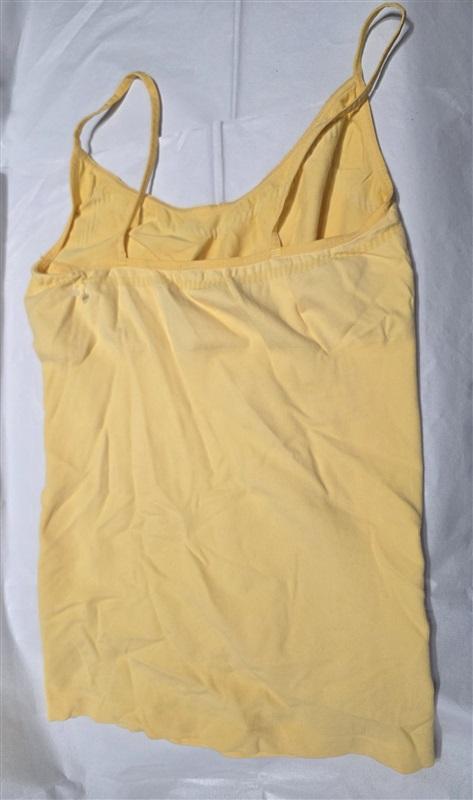 NWOT Last Tango s/m Seamless Camisole Tank Top Spaghetti Strap Yellow 132447