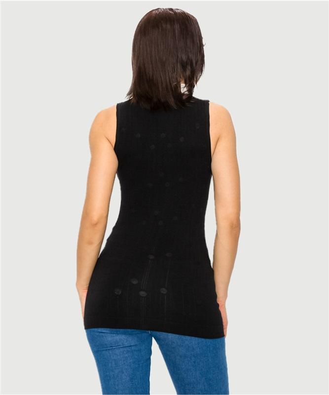 NWOT Last Tango S/M Seamless Tank Top Black Polka Dot 132450