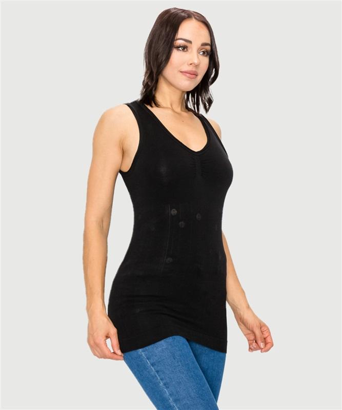 NWOT Last Tango S/M Seamless Tank Top Black Polka Dot 132450